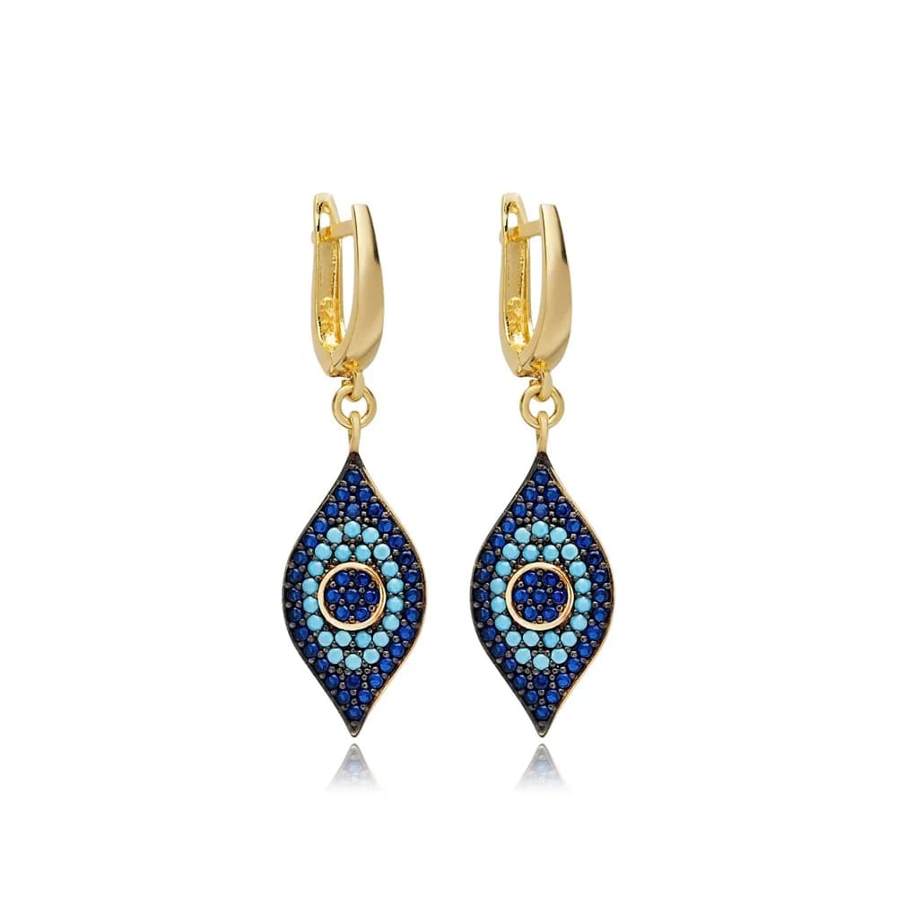 Evil Eye Earrings Turkish Wholesale 925 Sterling Silver Earring