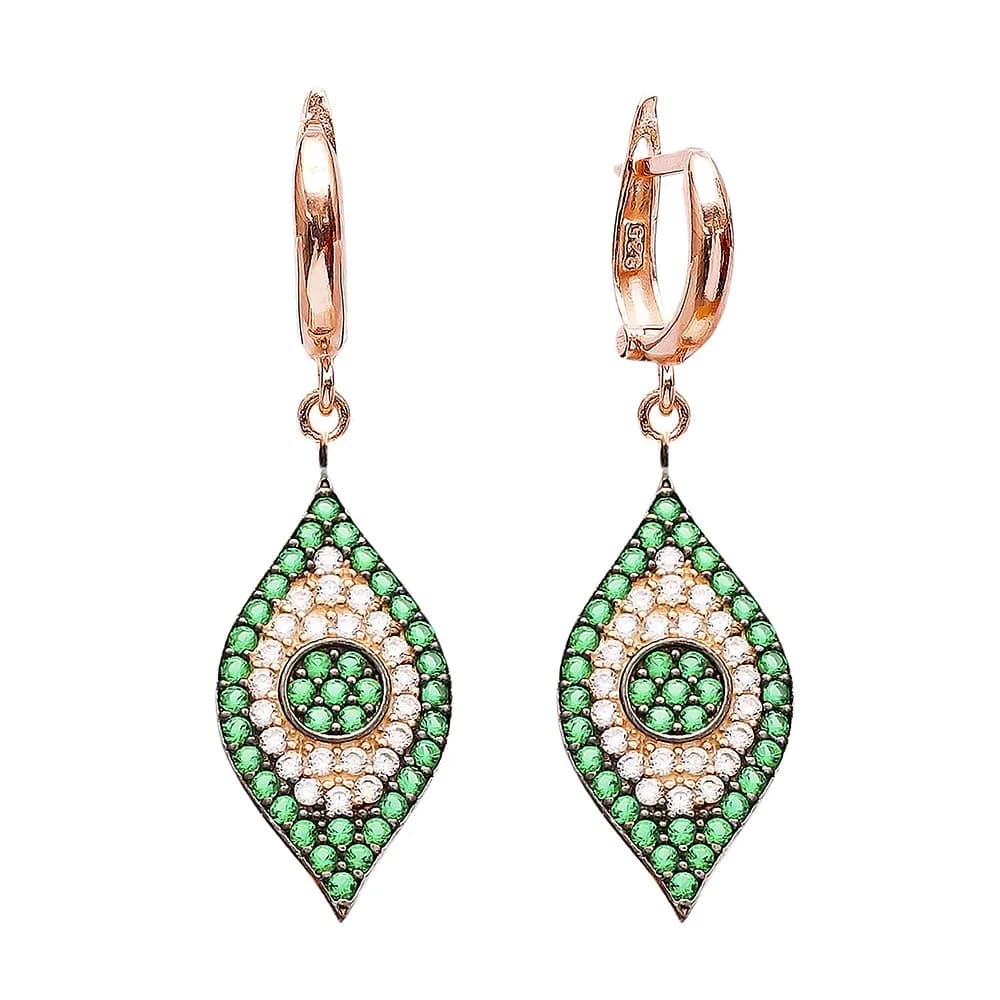 Evil Eye Earrings Turkish Wholesale 925 Sterling Silver Earring