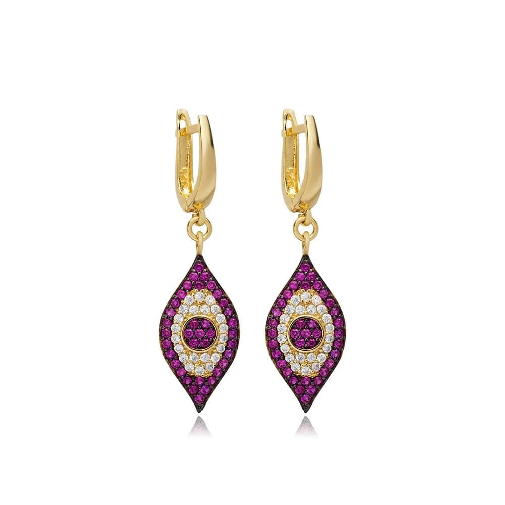 Evil Eye Earrings Wholesale 925 Sterling Silver Turkish Earring Jewelry