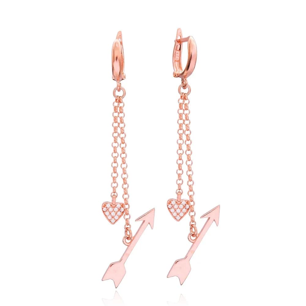 Arrow Dangle Earring Wholesale Handcrafted 925 Silver Sterling Jewelry