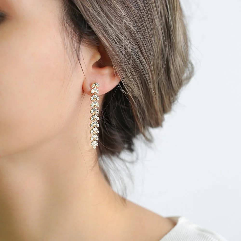 48 mm Length Palm Design Charms Long Earrings Wholesale Turkish Handmade 925 Silver Sterling Jewelry