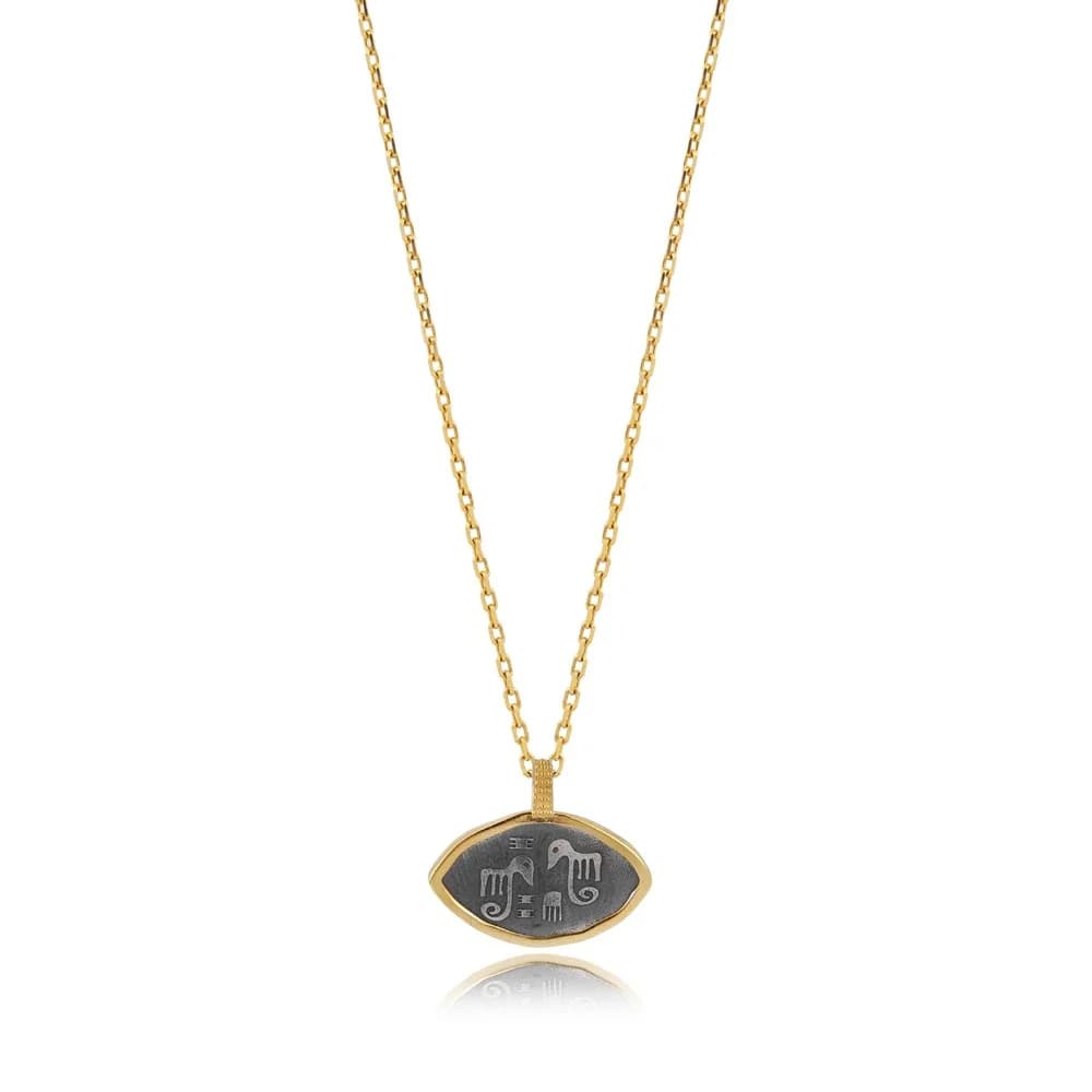 Mesopotamian Fertility Elephants Charm Necklaces