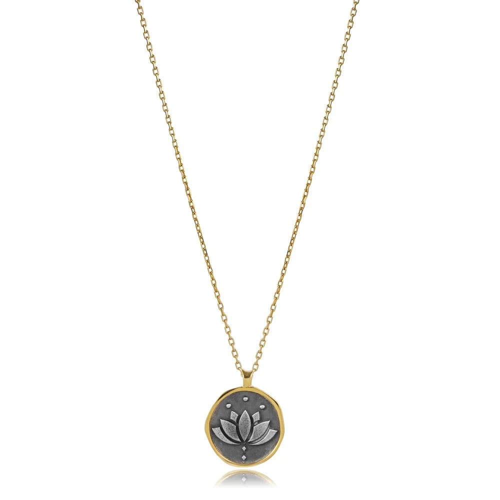 Lotus Flower Wholesale Silver Necklace