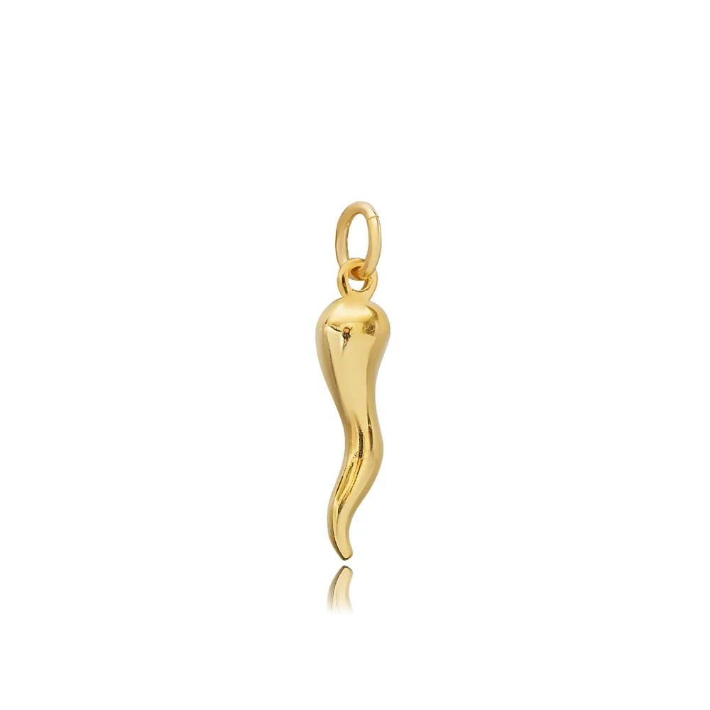Pendant Charm Itallian Horn Symbol Plain