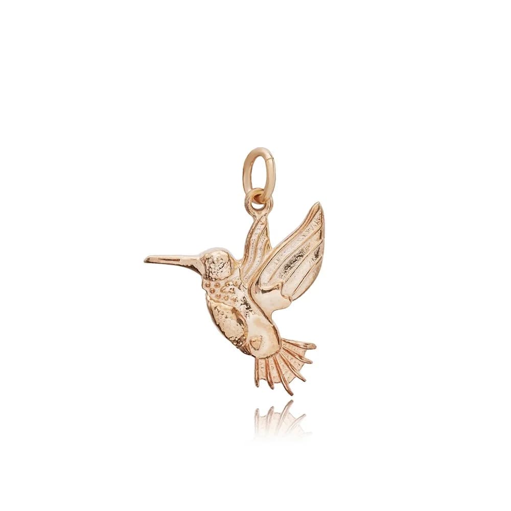 Pendant Charm Hummingbird Plain 925 Silver