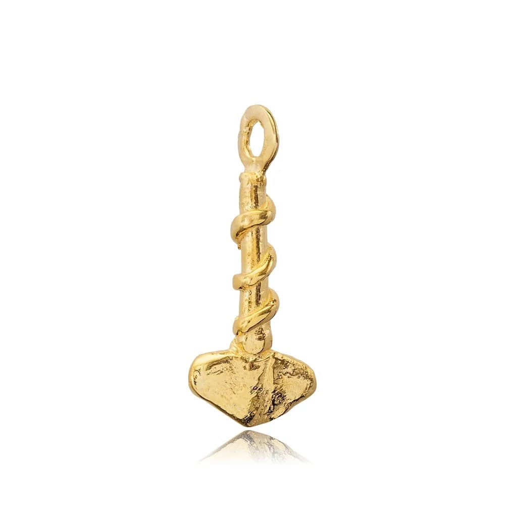 Silver Thor Hammer Pendant Charm Jewelry