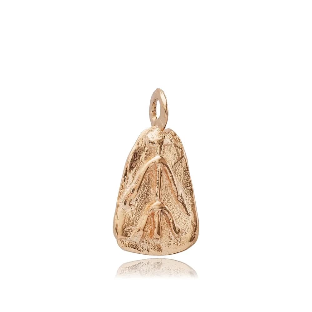 Hieroglyph Writing Silver Pendant Charm