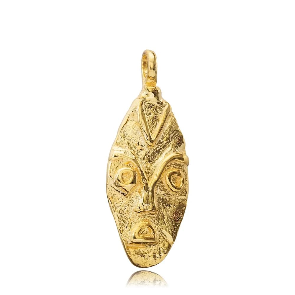 Unique Design Gold Plated Silver Charm Pendant
