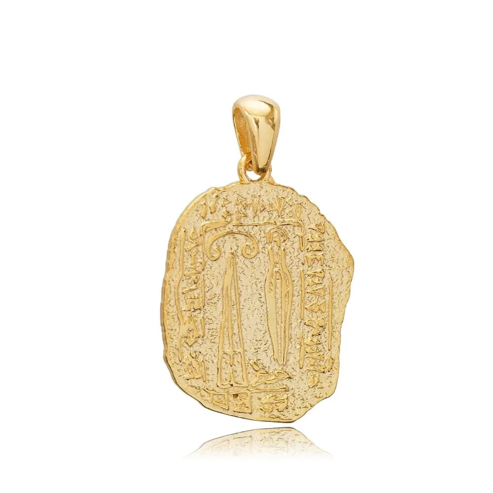 Hieroglyph Silver Pendant necklace Charm
