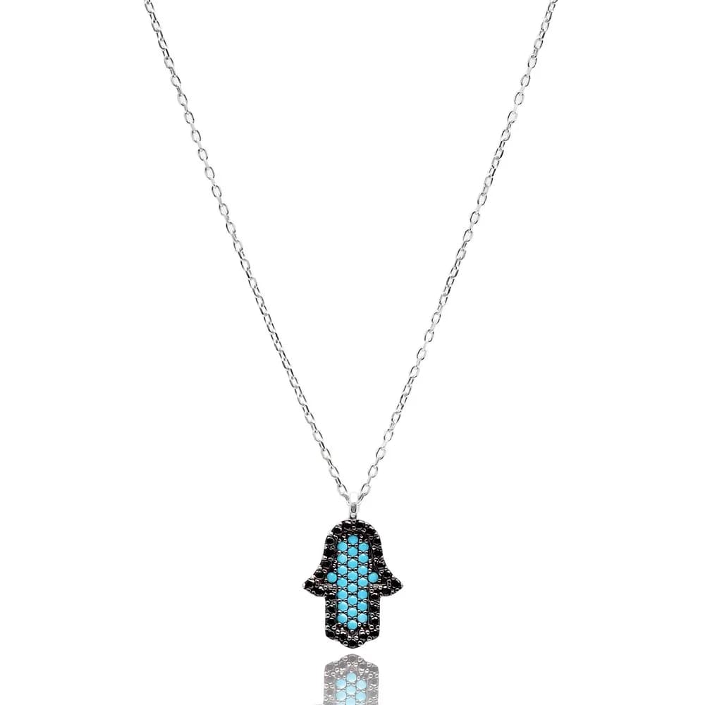 Turkish Wholesale 925 Sterling Silver Hamsa Pendant