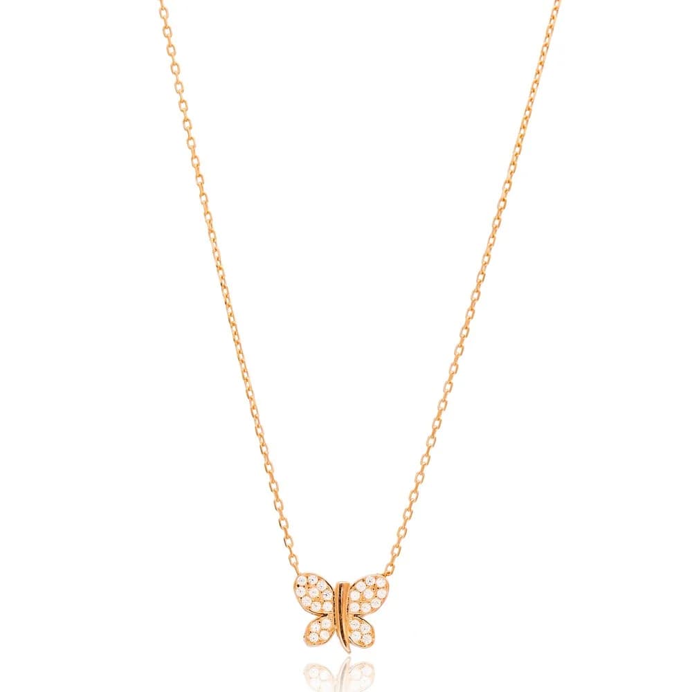 Minimalist Butterfly Design Pendant, Wholesale Handmade Turkish Sterling Silver Pendant