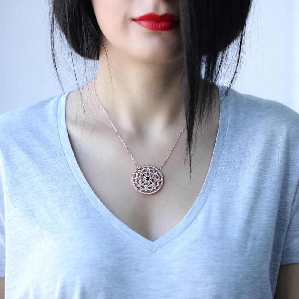 Traditional Turkish Handcrafted Wholesale 925k Sterling Silver Pendant