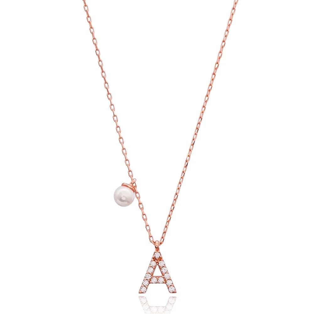 Initial Alphabet letter A Charm Pendant. Wholesale 925 Sterling Silver Jewelry