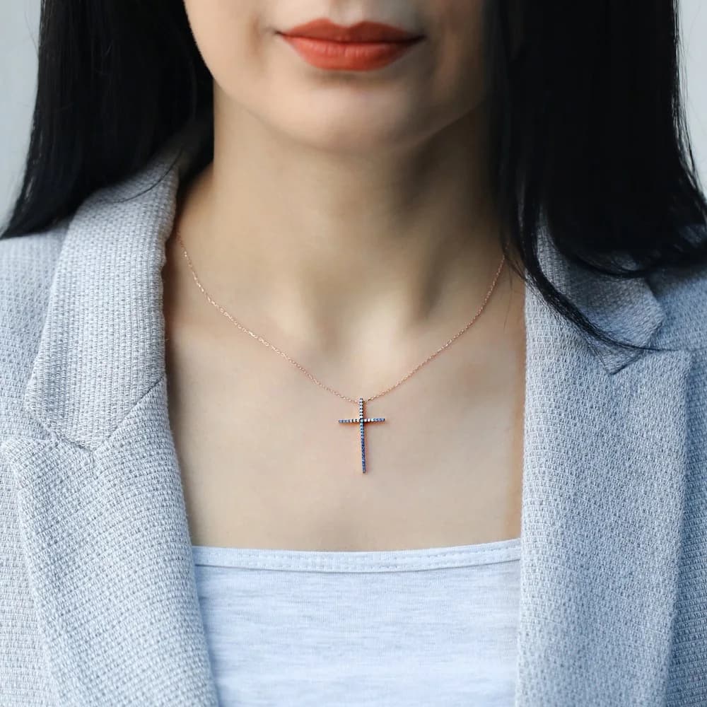 Fine Cross Pendant Turkish Wholesale 925 Sterling Silver Handmade Jewelry