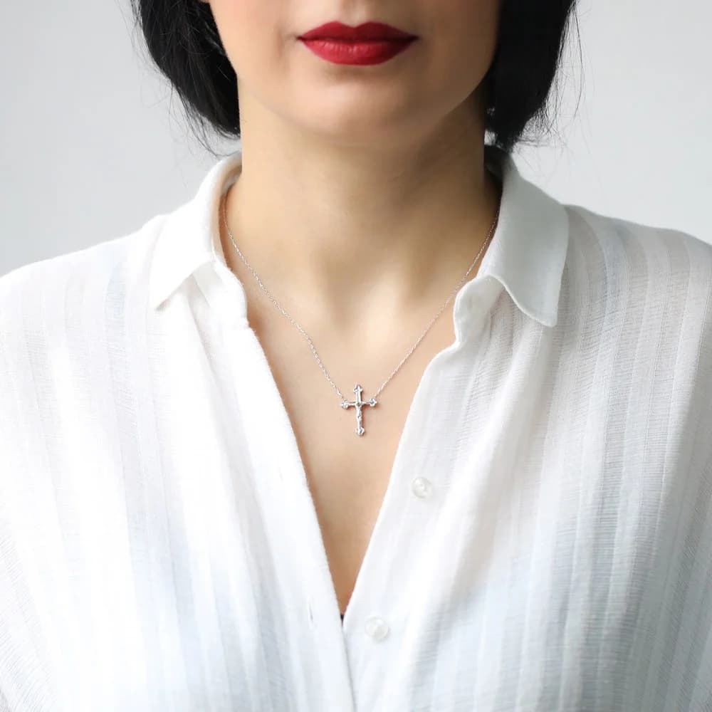 Crucifixion of Jesus Necklace Turkish Wholesale Handcrafted Necklace 925 Silver Sterling Jewelry