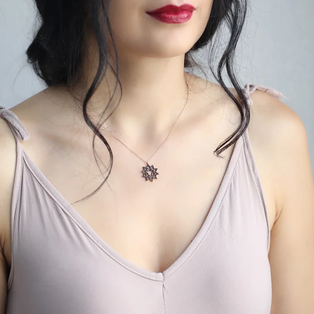 Geometric Shape Pendant Wholesale Handcrafted 925 Sterling Silver Jewelry