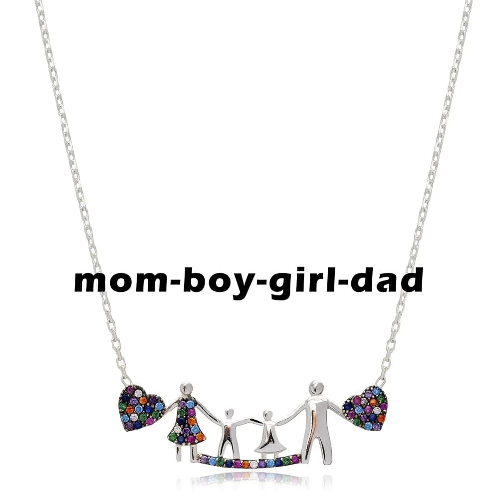 Mother, Father and Boy, Girl