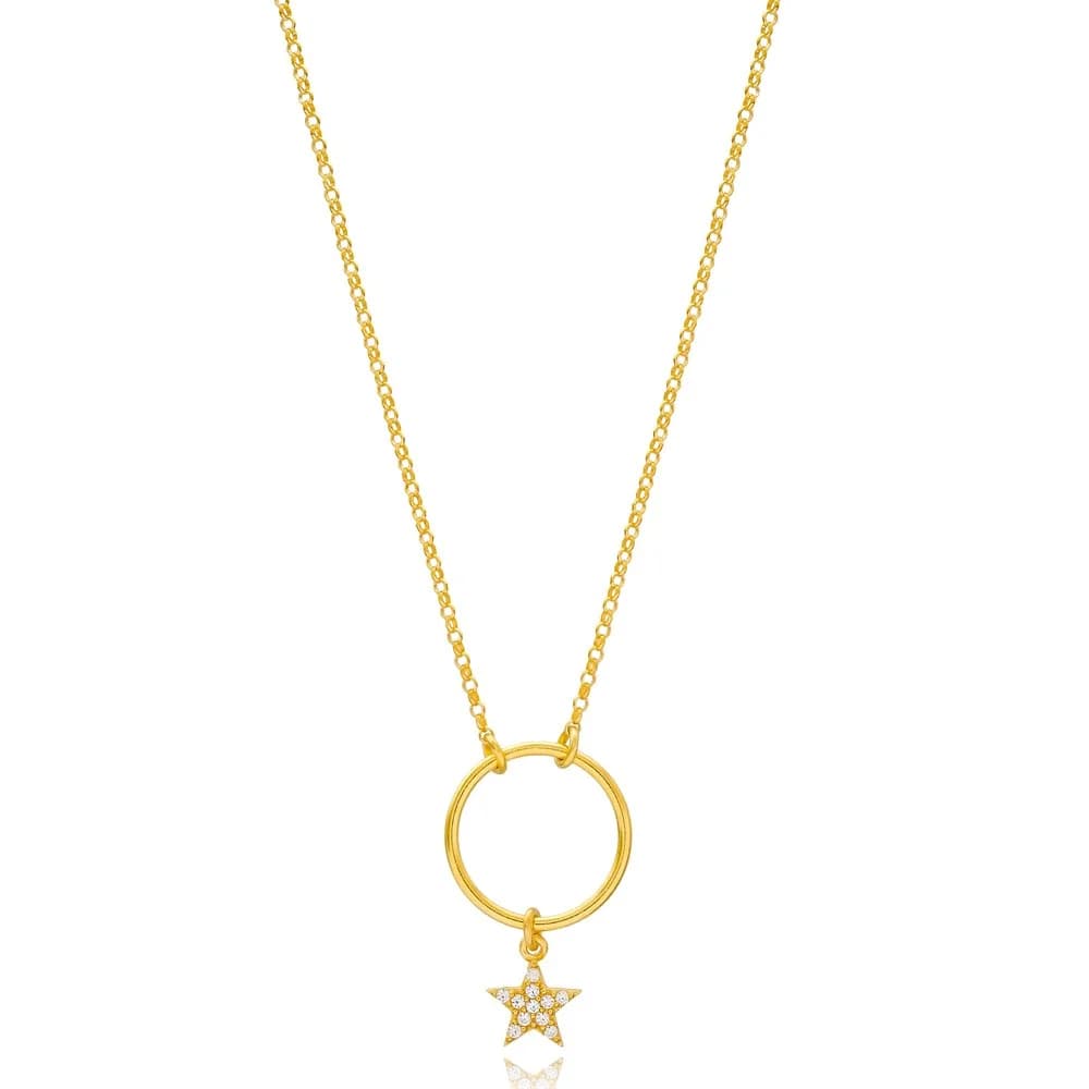 Star Design Hollow Pendant Turkish Wholesale 925 Sterling Silver Jewelry