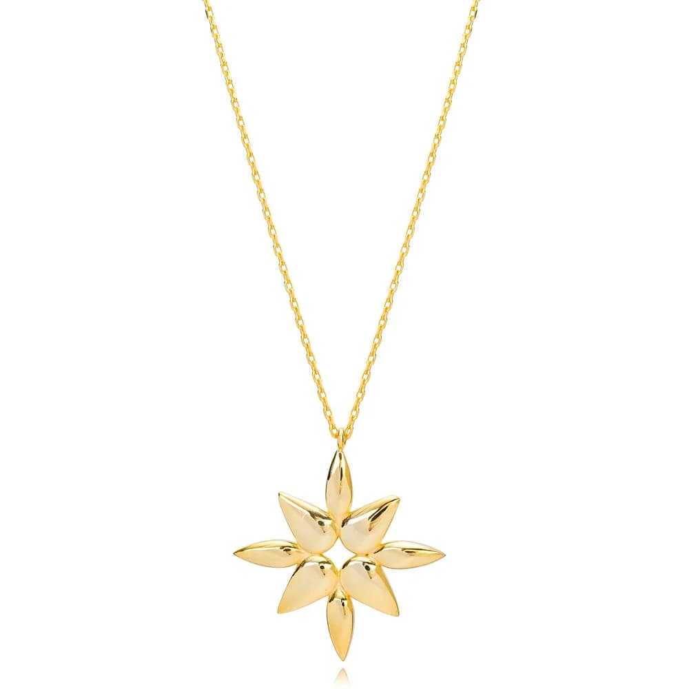 None Stone and Plain Charm Design Charm Necklace Wholesale Handcrafted 925 Silver Jewelry