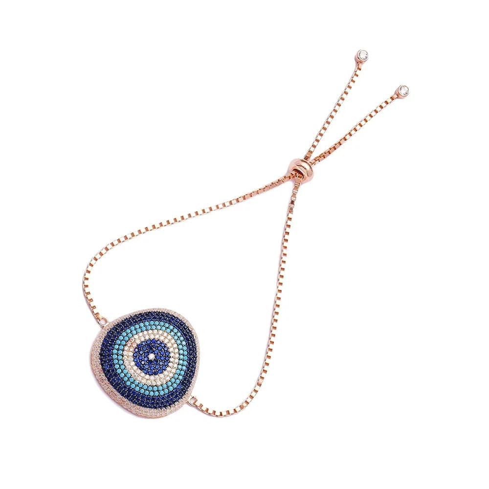 Sterling Silver Wholesale Handcraft Evil Eye Tennis Bracelet