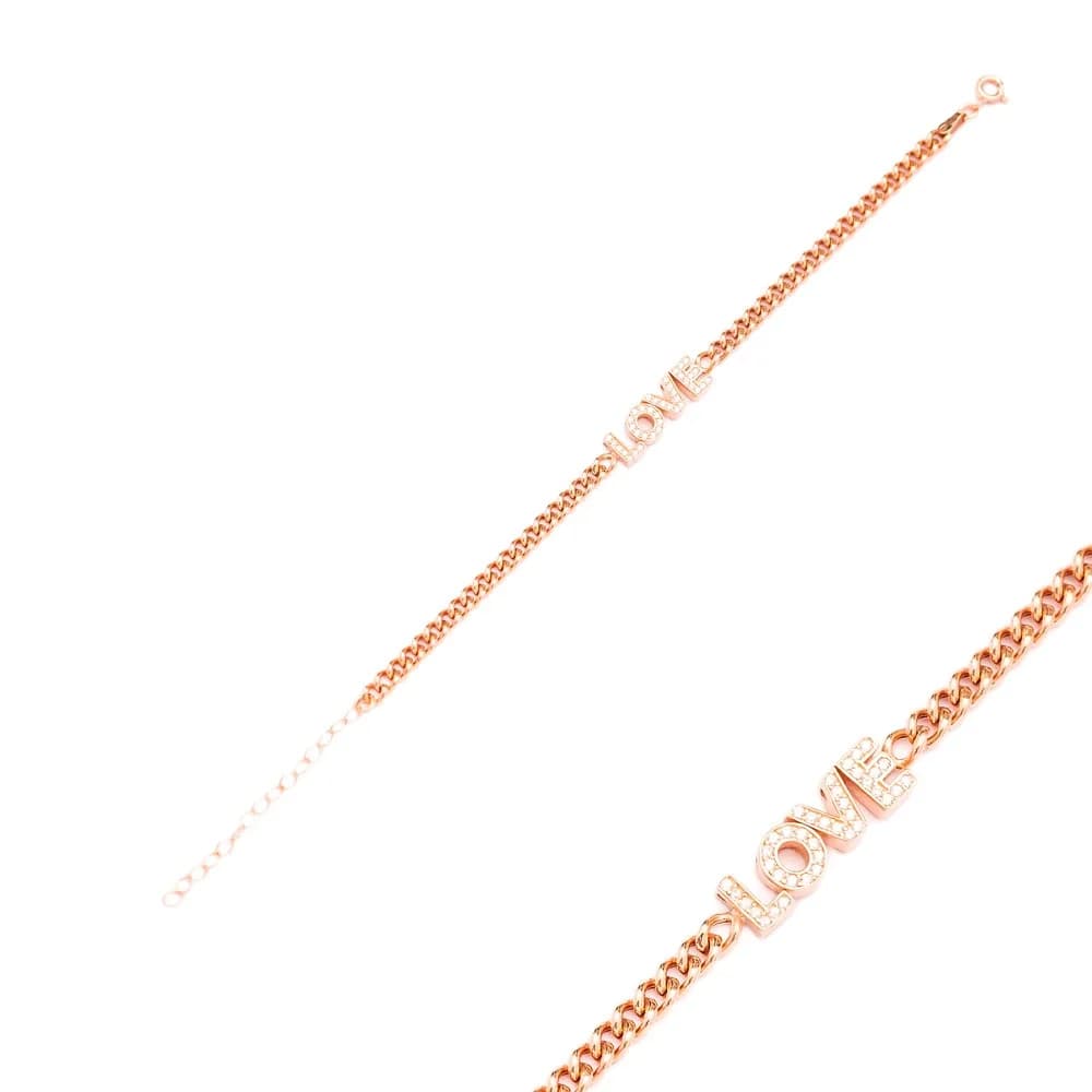 Love Design Bracelet Wholesale Handcraft 925 Sterling Sİlver Jewelry