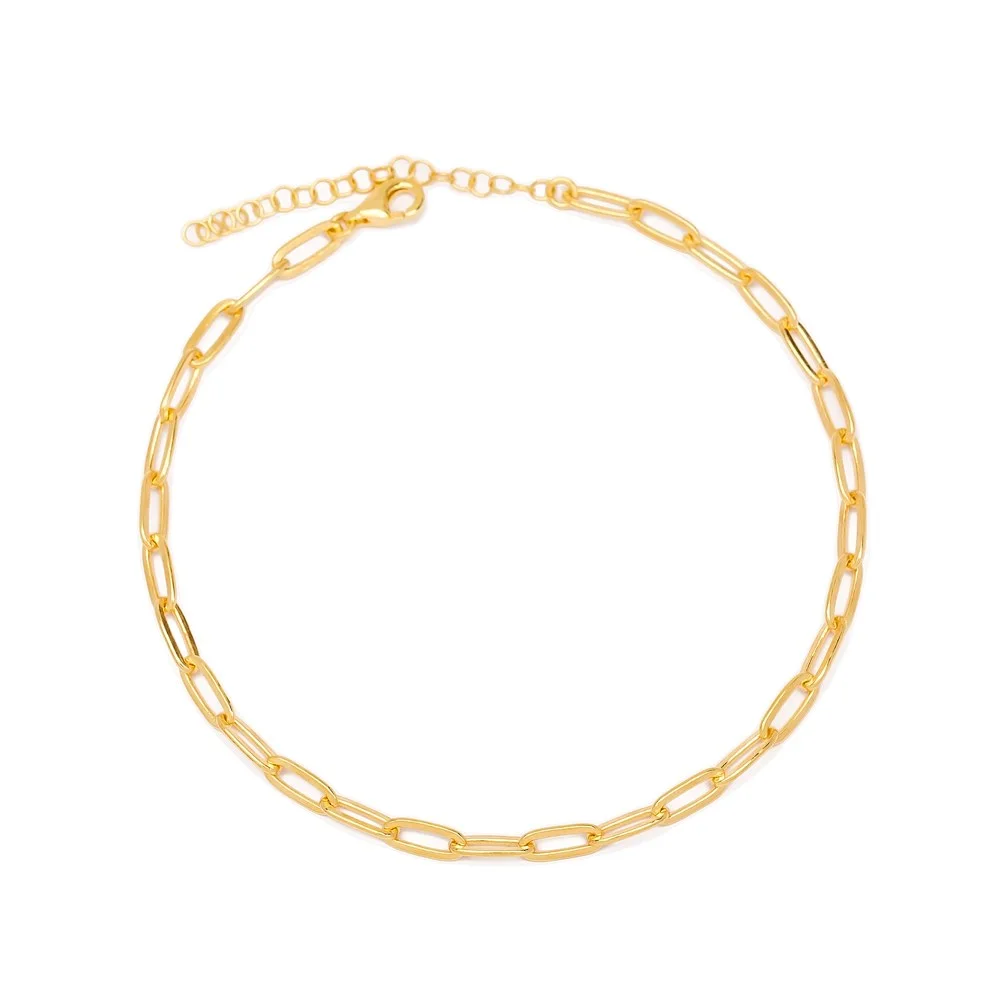 Delightful Chain Anklet Turkish Wholesale Handcrafted 925 Sterling Silver Jewelry